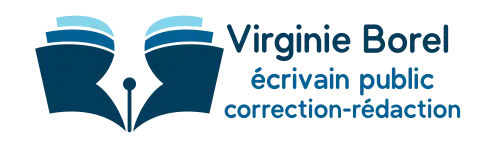 virginie Borel correction rédaction logo footer